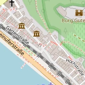 Restaurant auf Karte