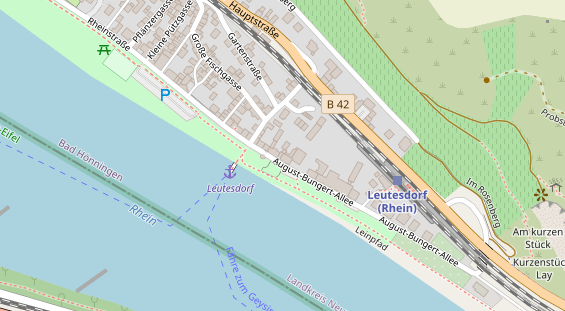 Restaurant auf Karte