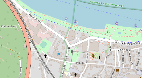 Restaurant auf Karte