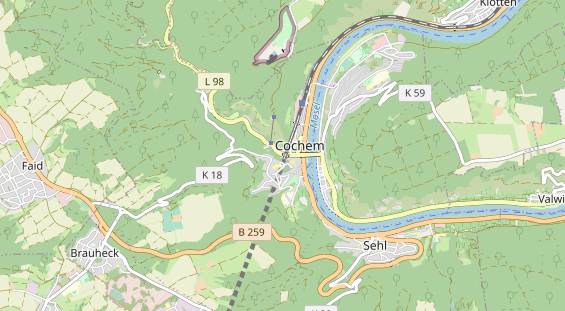 Restaurant auf Karte