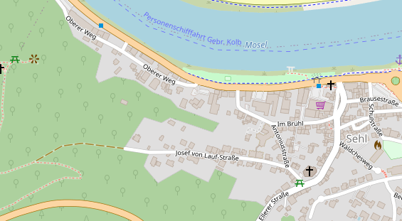 Restaurant auf Karte