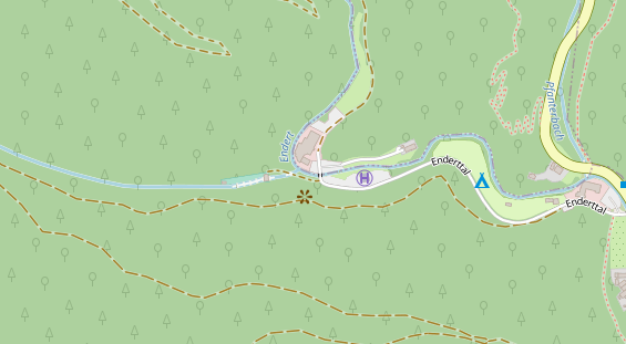 Restaurant auf Karte