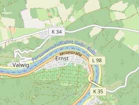 Restaurant auf Karte