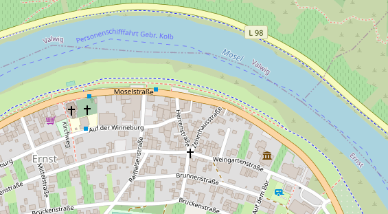 Restaurant auf Karte