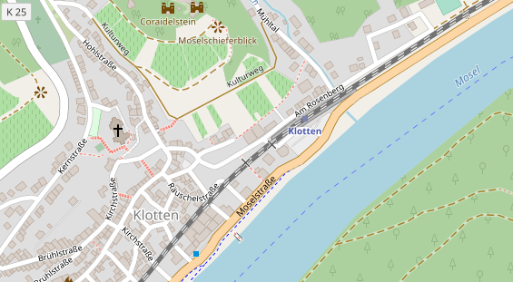 Restaurant auf Karte