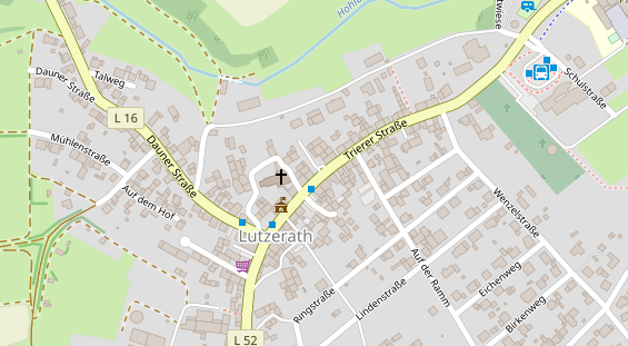 Restaurant auf Karte