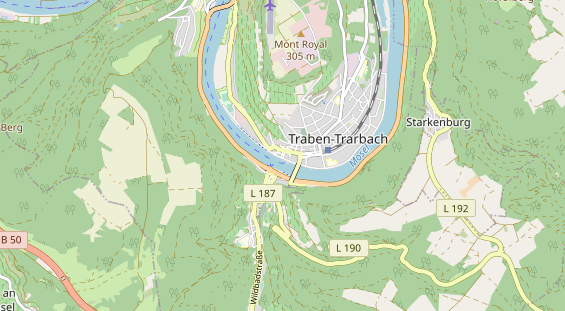 Restaurant auf Karte