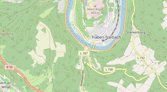 Restaurant auf Karte