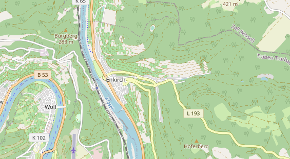 Restaurant auf Karte