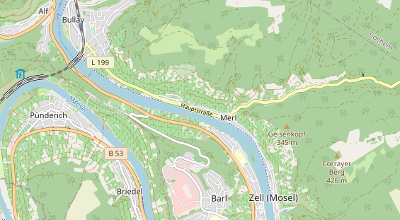 Restaurant auf Karte