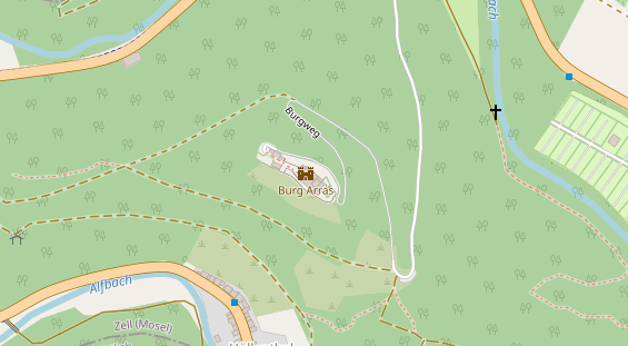 Restaurant auf Karte