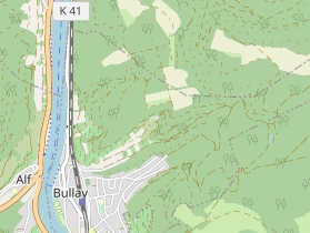 Restaurant auf Karte