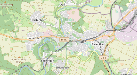 Restaurant auf Karte