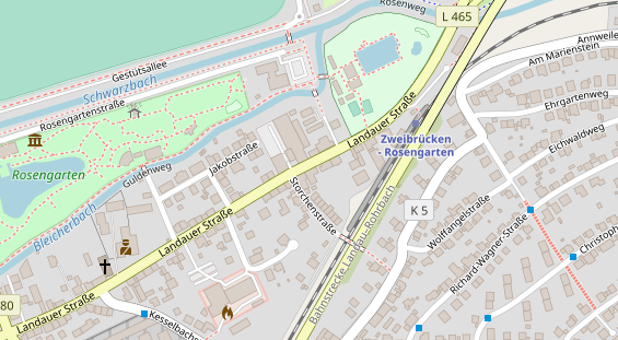 Restaurant auf Karte