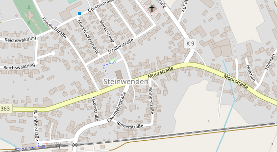 Restaurant auf Karte