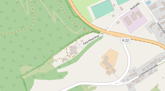 Restaurant auf Karte