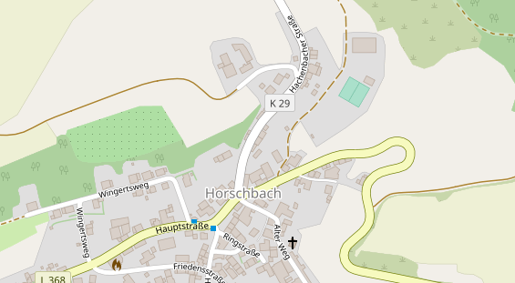 Restaurant auf Karte