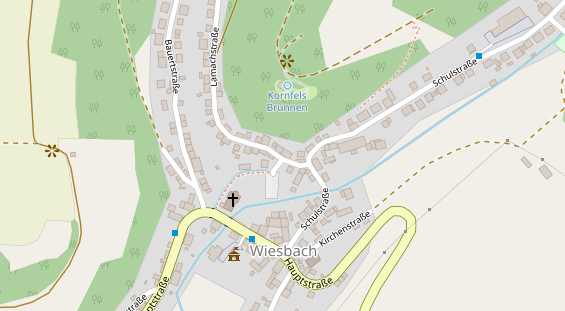 Restaurant auf Karte