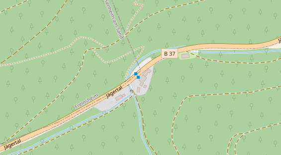 Restaurant auf Karte