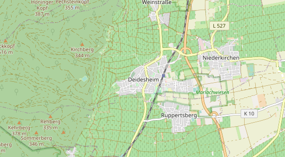 Restaurant auf Karte