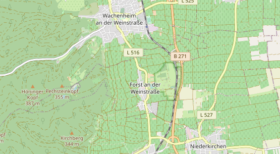 Restaurant auf Karte