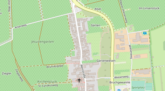 Restaurant auf Karte