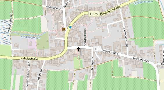 Restaurant auf Karte