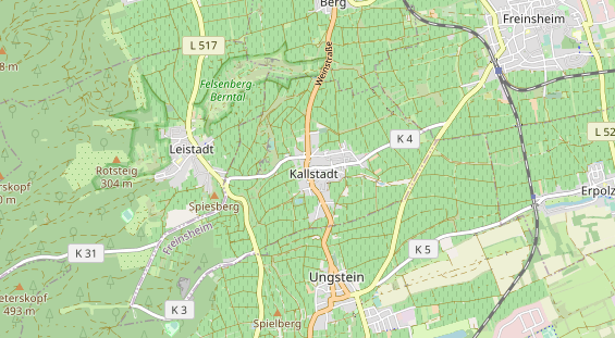 Restaurant auf Karte