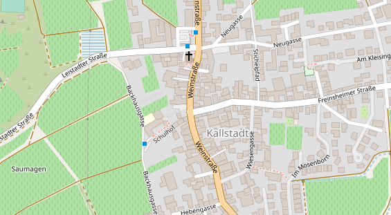 Restaurant auf Karte