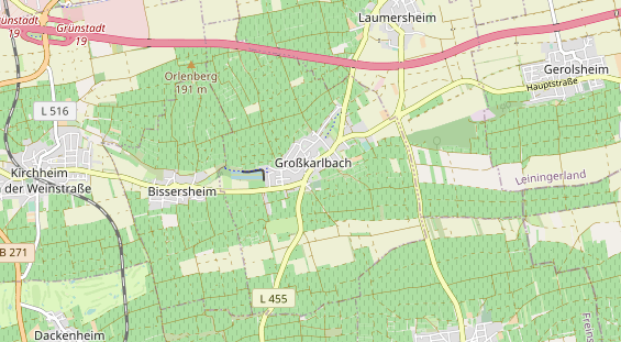 Restaurant auf Karte