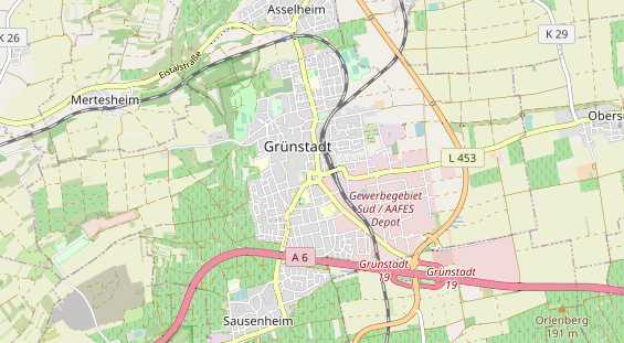 Restaurant auf Karte
