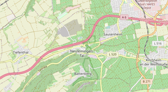 Restaurant auf Karte