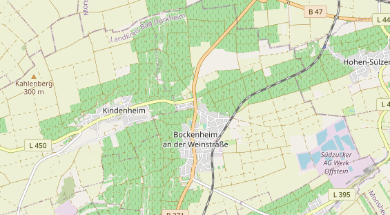 Restaurant auf Karte