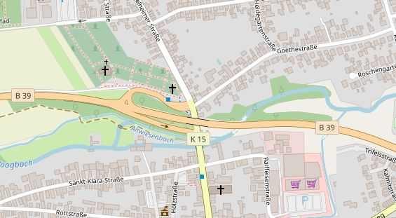 Restaurant auf Karte