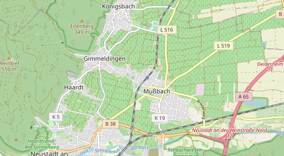 Restaurant auf Karte