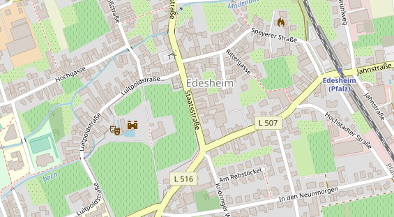 Restaurant auf Karte