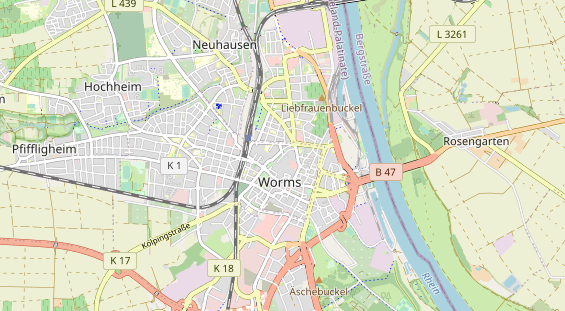 Restaurant auf Karte