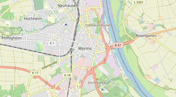 Restaurant auf Karte
