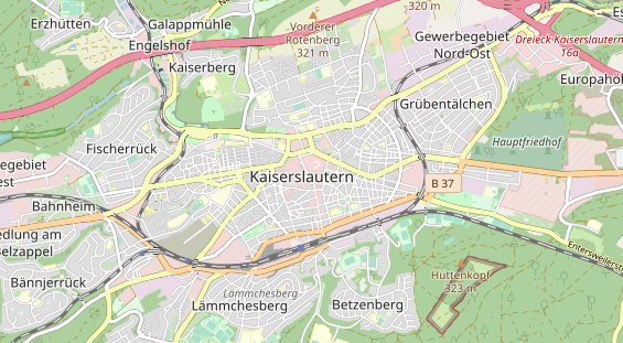 Restaurant auf Karte