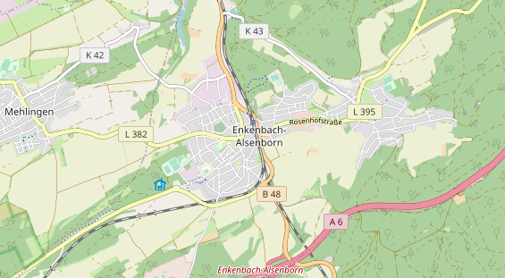 Restaurant auf Karte