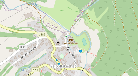 Restaurant auf Karte