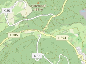 Restaurant auf Karte