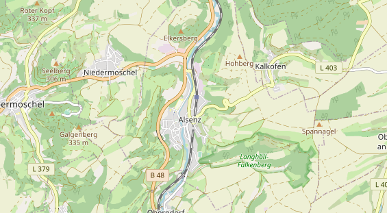 Restaurant auf Karte