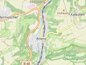 Restaurant auf Karte