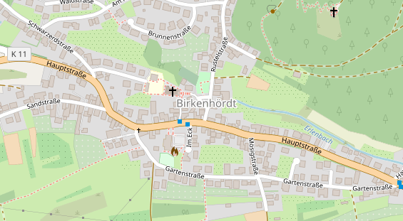 Restaurant auf Karte