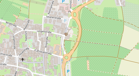 Restaurant auf Karte