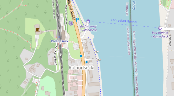 Restaurant auf Karte