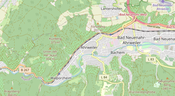 Restaurant auf Karte