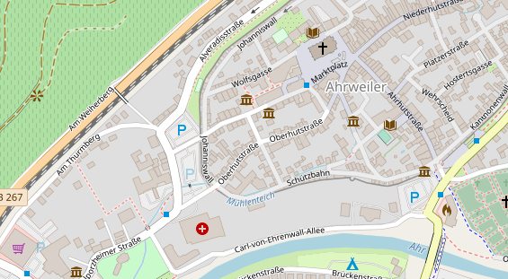 Restaurant auf Karte