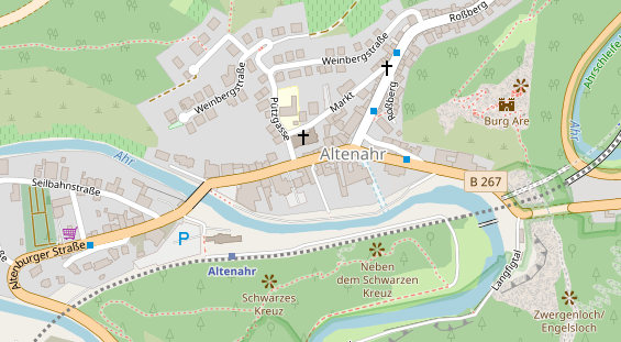 Restaurant auf Karte